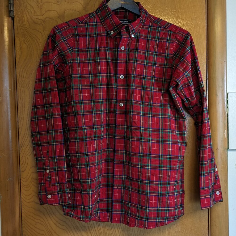Boy's dress shirt in plaid